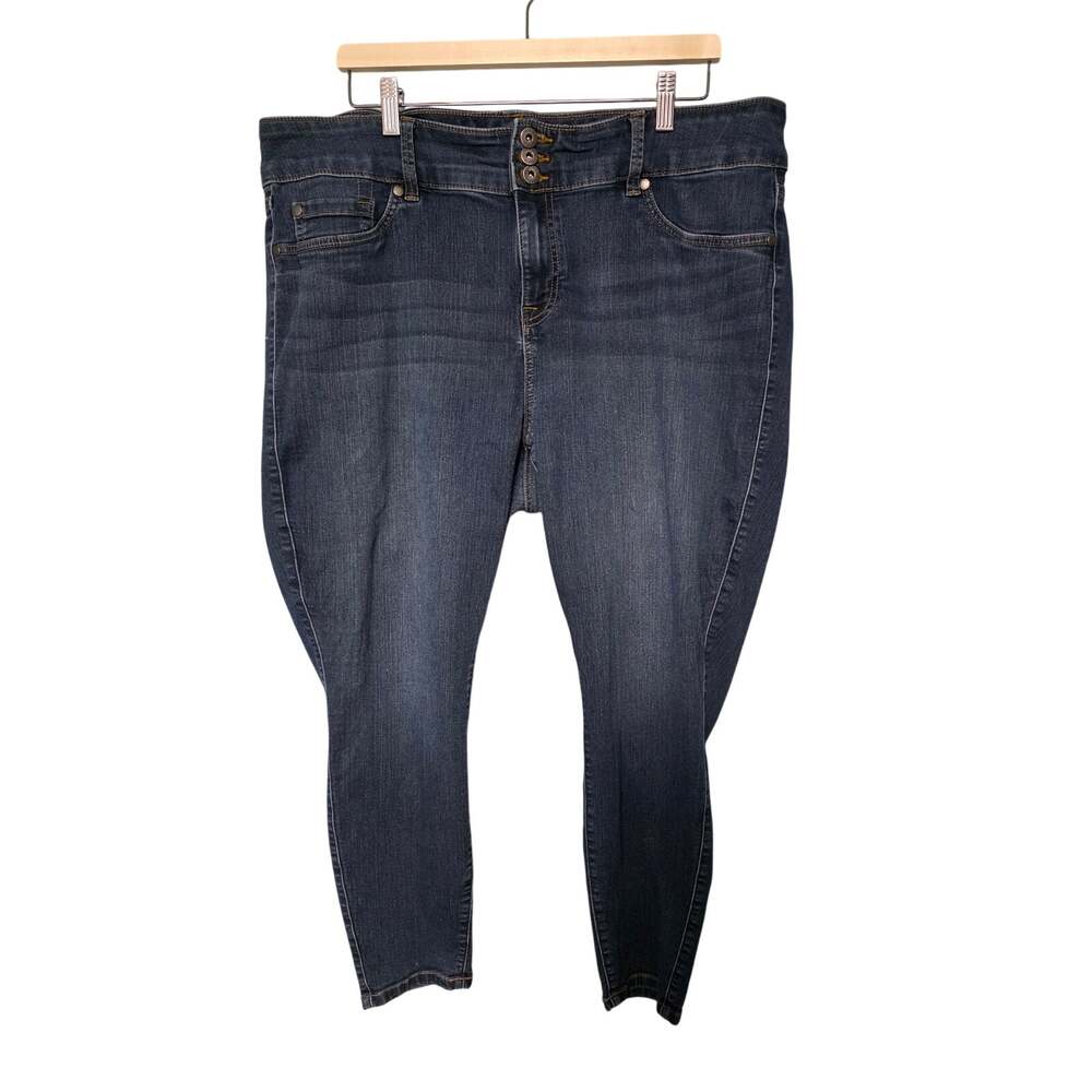 Torrid Women's 22 Super Stretch Jeggings Dark Wash Denim Plus Skinny NormCore